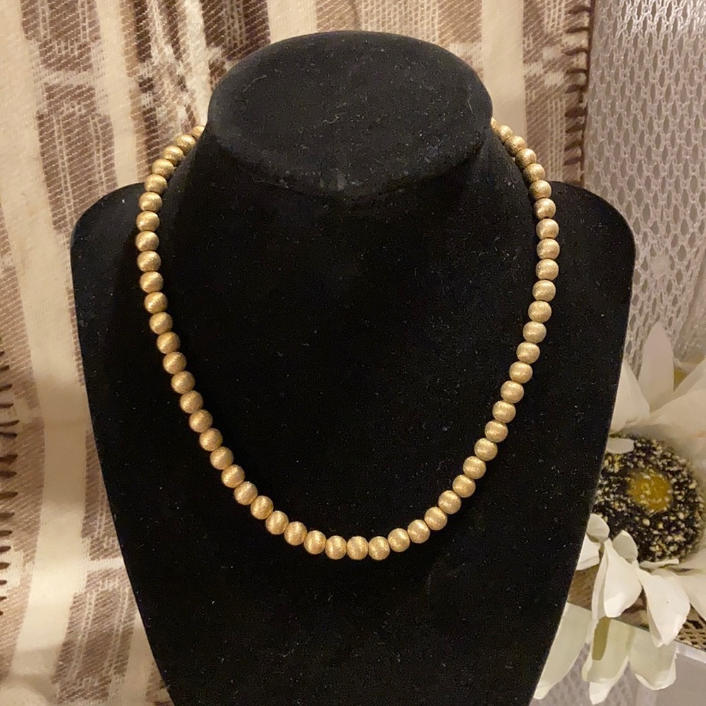 Napier Rolled Gold Plated Beaded Necklace